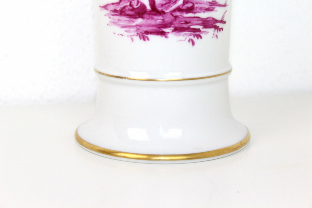 Vintage Vase "Höchst"Porzellan Goldrand Mon Ami(e) Vintage