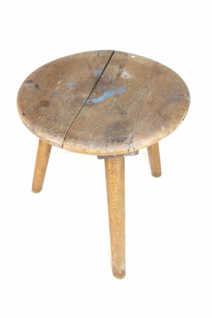 Werkstatthocker | Dreibein | vintage – Bild 3