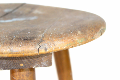 Werkstatthocker | Dreibein | vintage – Bild 6