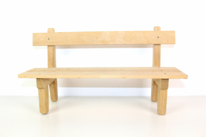 Handgefertigte Puppenbank – Bild 2