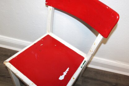 Frankfurter Küchen-Stuhl in rot/weiß -- Shabby – Bild 2