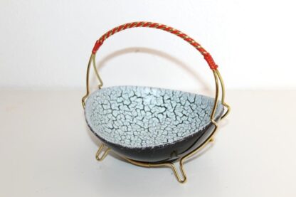 Schale mit Messinggestell Mid Century – Bild 2
