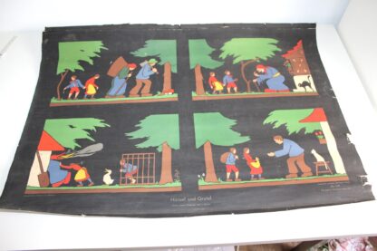 Antike Rollkarte "Hänsel und Gretel"