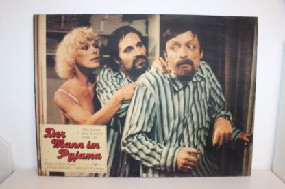 Riesiges antikes Kino-Plakat "Der Mann im Pyjama" - 1980er