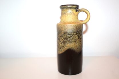 Keramik Vase aus West Germany mit Fat Lava Glasur
