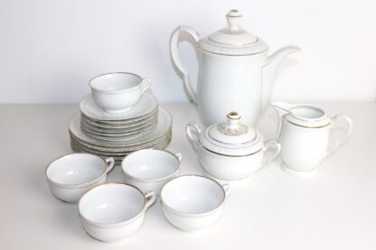 Goldrand Service Kaffee für 5 Personen