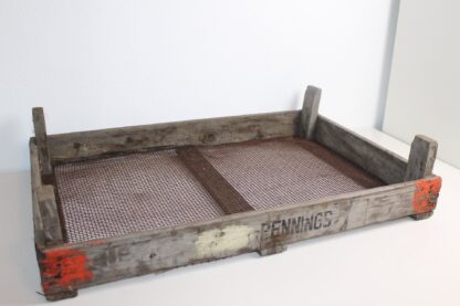 Antikes Erntesieb | Obstkiste "Pennings" – Bild 3