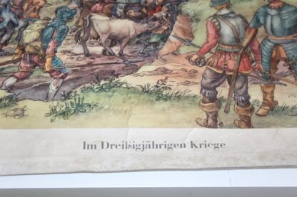 Antike Rollkarte "Im Dreißigjährigen Kriege" – Bild 4