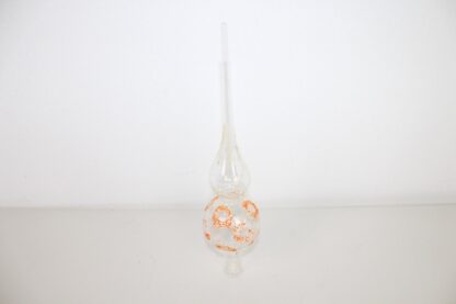 Vintage Weihnachtsbaumspitze transparent mit Rot – Bild 3