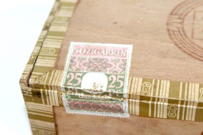 Vintage Nähset in Zigarrenschachtel | Knöpfe Werkzeuge Nadeln Schere – Bild 4