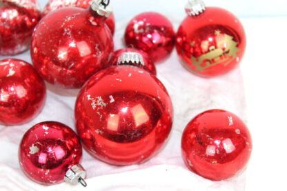 Konvolut Rote Christbaumkugeln | 26 Kugeln | – Bild 3