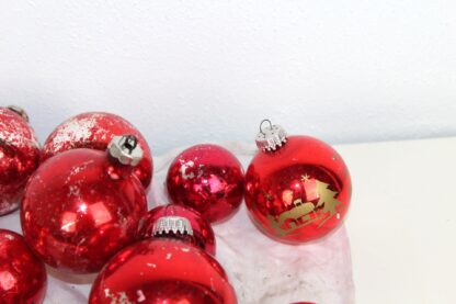 Konvolut Rote Christbaumkugeln | 26 Kugeln | – Bild 5