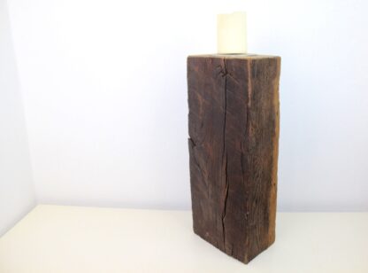 Kerzenständer | Eiche | Fachwerk | antik – Bild 2