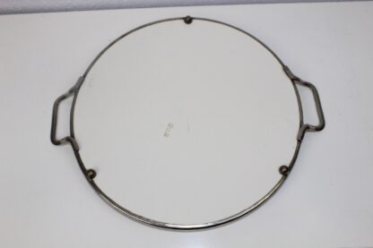 Vintage Tortenplatte aus Keramik mit Metall-Einfassung | Art Deco – Bild 6
