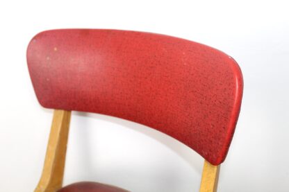 Rockabilly Polsterstuhl | rot | vintage – Bild 6
