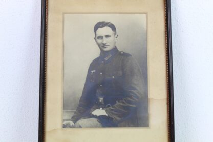 Antikes Bild Soldat | Vintage | 30 er Jahre | Holzrahmen – Bild 2