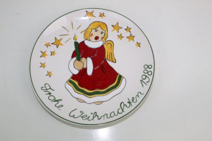 Weihnachtsteller | Plätzchenteller | Waechtersbacher Keramik | rot | Engel | Kerze | Sterne