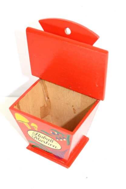Wandbox | Rabattmarken | rot | zum aufhängen | vintage – Bild 5