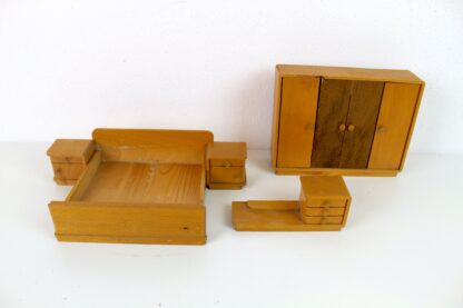 Puppenmöbel | Schlafzimmer | Holz | vintage