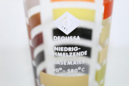 3 Gläser | Degussa | Farbmuster | Brennmuster | Vintage – Bild 5