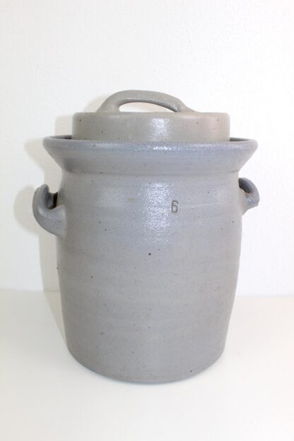 Vorratsfass | mit Deckel | 6 Liter | Steinzeug | 1930 | vintage – Bild 4