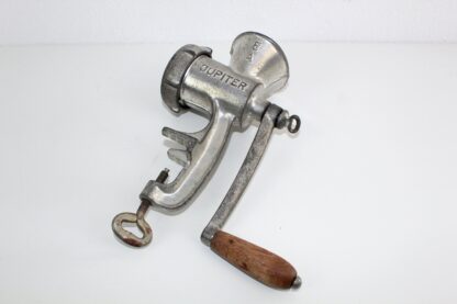 Fleischwolf | Jupiter | Metall | Holzgriff | 1940 | vintage – Bild 6