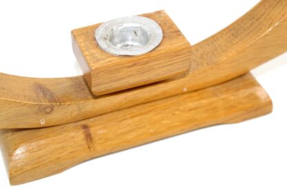Kerzenständer | 3-flammig | Holz | vintage – Bild 4