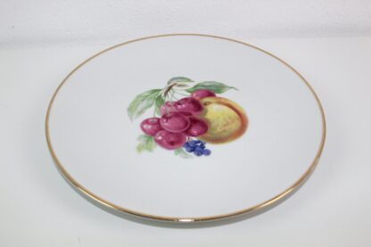 Teller | Goldrand | Motiv: Obst | Porzellan | vintage