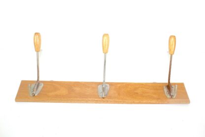 Hakenleiste | Garderobenleiste | Holz | braun | 1950 | Vintage