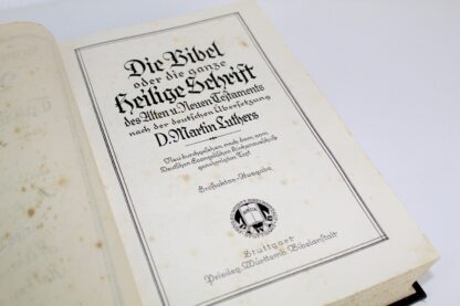 Bibel | Hochzeitsbibel | 1929 | heilige Schrift | Württembergische Bibelanstalt | Vintage – Bild 4