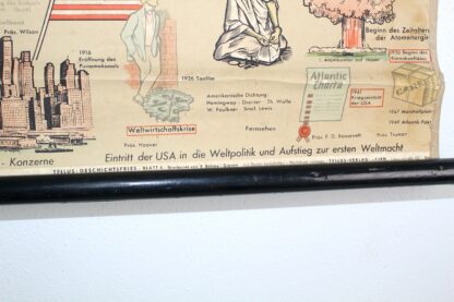 Große antike Rollkarte |  Geschichte 1800 - 1950 | Carl Retzdorff Lehrmittel und Schulbedarf Hamburg  | 1960 | Vintage – Bild 6