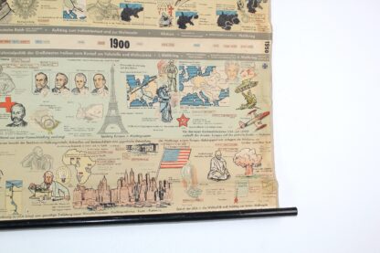 Große antike Rollkarte |  Geschichte 1800 - 1950 | Carl Retzdorff Lehrmittel und Schulbedarf Hamburg  | 1960 | Vintage – Bild 5