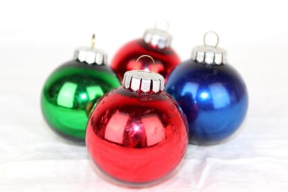 4 vintage Weihnachtsbaumkugeln | 6 cm