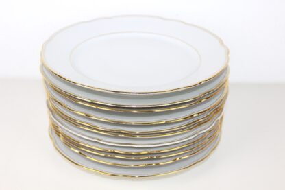 Flacher Essteller | Goldrandteller | Vintage
