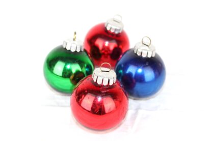 4 vintage Weihnachtsbaumkugeln | 6 cm – Bild 2