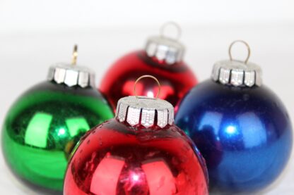 4 vintage Weihnachtsbaumkugeln | 6 cm – Bild 3