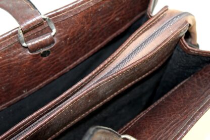 Aktentasche aus braunem Leder | vintage – Bild 4