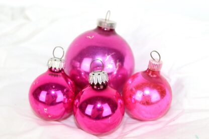 Vintage Christbaumkugel | Pink | 70er | Glas