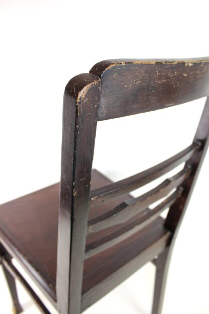 Stuhl aus edlem dunklen Holz – Bild 8
