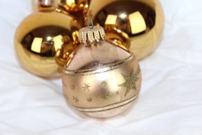 4 Weihnachtsbaumkugeln in Gold – Bild 2