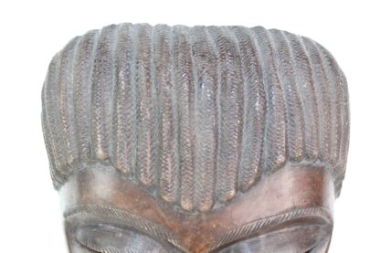 Afrikanische Schnitzerei Maske aus massivem Holz – Bild 5