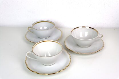 Tasse mit Untertasse | Goldrand | Vintage – Bild 2