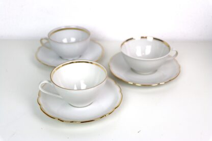 Tasse mit Untertasse | Goldrand | Vintage – Bild 4