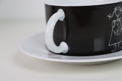 Waechterbach Art Werk Skandal | Kaffeetasse mit weißer Untertasse – Bild 3