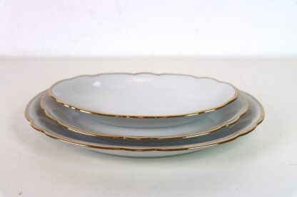 Servierplatte klein | Goldrand  | vintage – Bild 8
