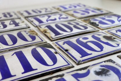 Antikes Emailleschild | Hausnummer | vintage – Bild 5