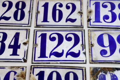 Antikes Emailleschild | Hausnummer | vintage – Bild 6