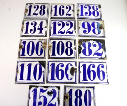 Antikes Emailleschild | Hausnummer | vintage