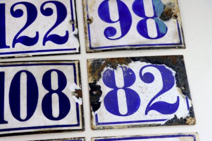Antikes Emailleschild | Hausnummer | vintage – Bild 7