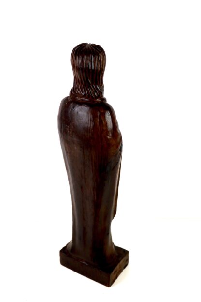 Handgeschnitzte Jesusfigur aus massivem Holz | vintage – Bild 6